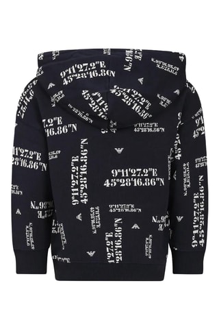 Sweat à capuche - Bleu marine - Emporio Armani