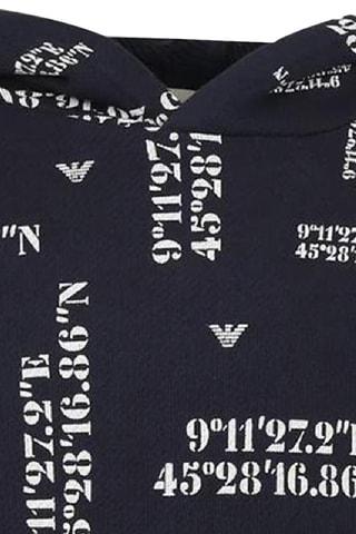 Sweat à capuche - Bleu marine - Emporio Armani