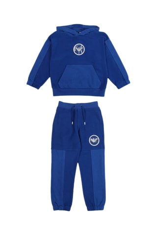 Sweat à capuche - Bleu cobalt - Emporio Armani