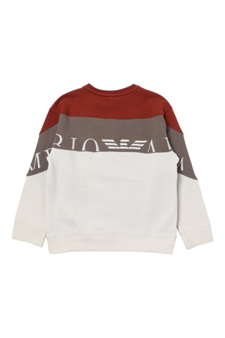 Sweat - Blanc et rouge brique