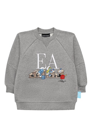 Sweat Les Schtroumpfs - Gris chiné - Emporio Armani