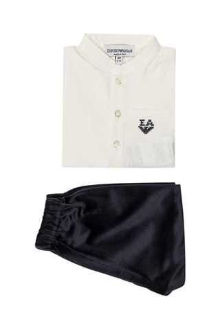 Chemise et pantalon - Ecru et bleu marine - Emporio Armani