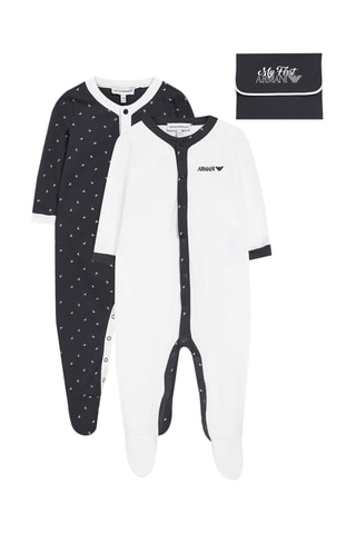 2 grenouillères - Noir et blanc - Emporio Armani