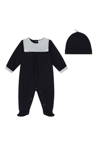 Bonnet et grenouillère - Bleu marine - Emporio Armani