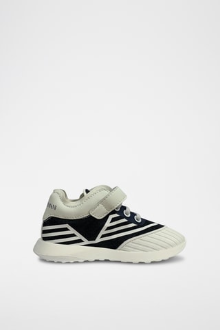 Baskets en cuir - Blanc - Emporio Armani