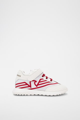Baskets en cuir - Blanc - Emporio Armani