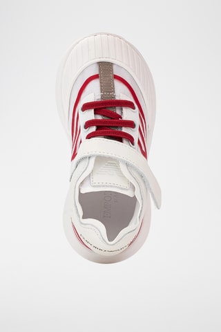 Baskets en cuir - Blanc - Emporio Armani