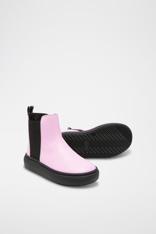 Bottines en cuir de veau - Rose - Emporio Armani