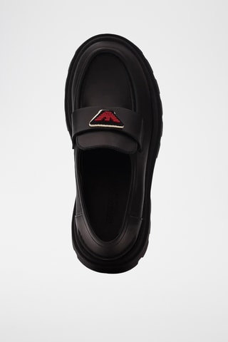 Mocassins en cuir de veau - Noir - Emporio Armani