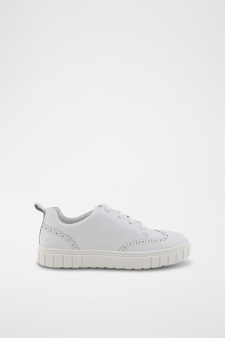 Baskets en cuir de veau - Blanc - Emporio Armani