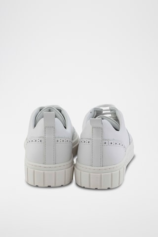 Baskets en cuir de veau - Blanc - Emporio Armani