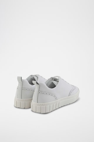 Baskets en cuir de veau - Blanc - Emporio Armani