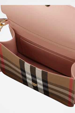 Sac bandoulière en cuir Dusty - Rose