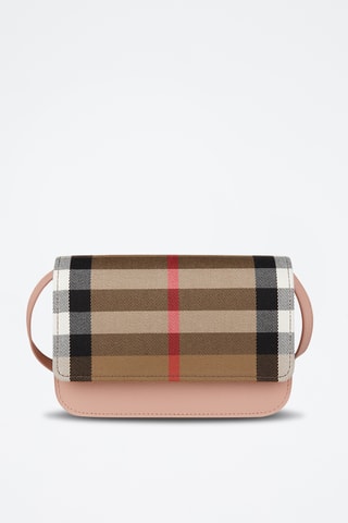 Sac bandoulière en cuir - Beige