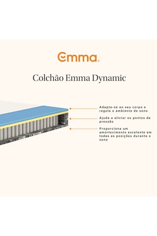 Colchão de molas One Hybride - Espessura 18 cm - Médio - Emma