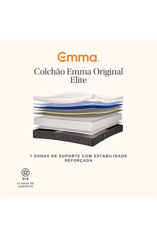 Colchão de molas Hybride Original Lite - Espessura 27 cm - Médio - Emma