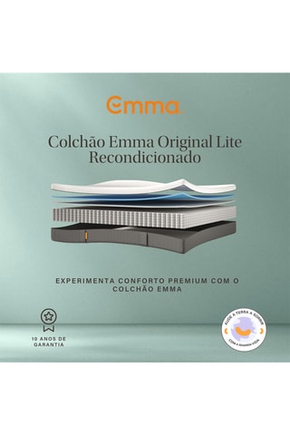 Colchão de molas recondicionado Original Lite - Espessura 22 cm - Médio - Emma