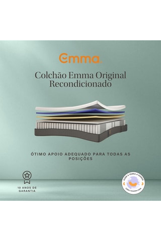 Colchão de molas recondicionado Original - Espessura 25 cm - Equilibrado - Emma