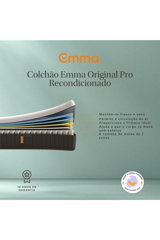 Colchão de molas recondicionado Original Pro - Espessura 27 cm - Médio