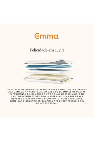 Almofada Original Adapt - Firme - 1,22 kg - Emma