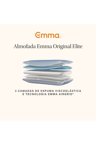 2 almofadas Original Elite - kg - Azul - Emma