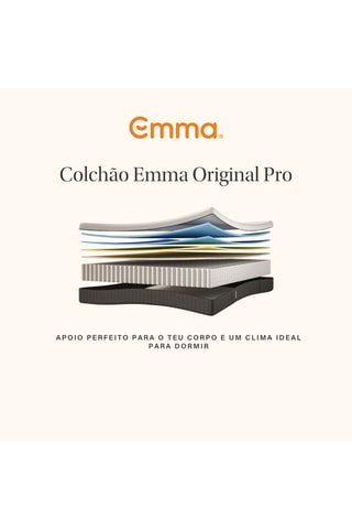 Colchão Original Pro + Protetor de colchão impermeável Emma