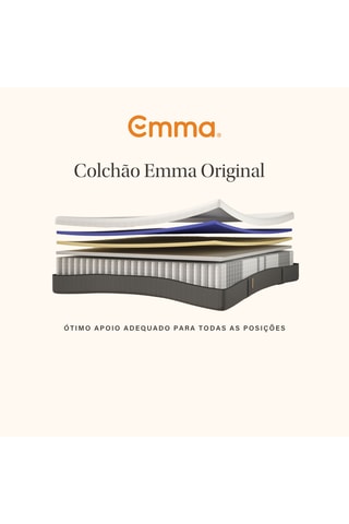 Colchão Original + Protetor de colchão impermeável Emma