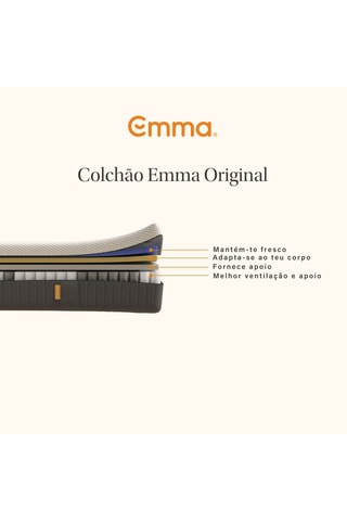 Colchão Original + Protetor de colchão impermeável Emma