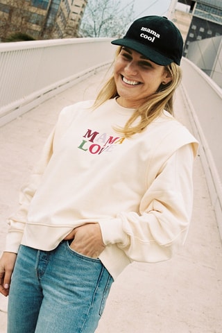 Sweat em algodão biológico - Creme