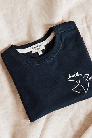 T-shirt em algodão biológico - Cinzento-escuro