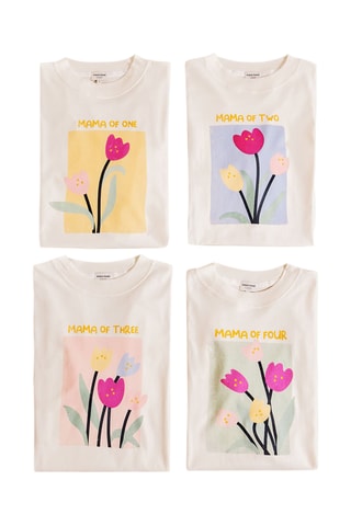 T-shirt oversize em algodão biológico - Bege