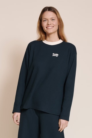 Sweat em algodão biológico - Cinzento-escuro