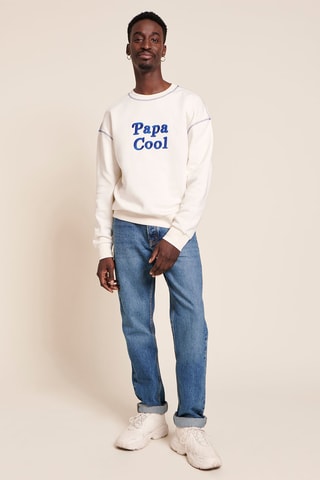Sweat em algodão biológico - Branco