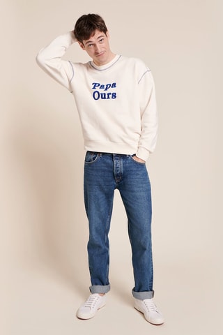 Sweat em algodão biológico - Branco