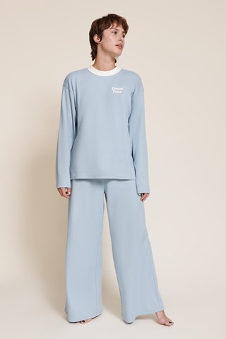 Sweat em algodão biológico - Azul