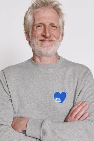 Sweat em algodão biológico - Cinzento mesclado