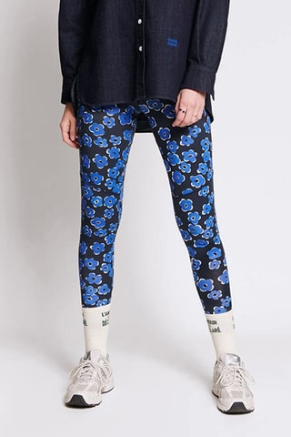 Legging de algodão biológico de cintura subida - Dourado