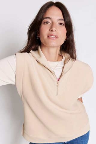 Sweat polar sem mangas - Azul-escuro