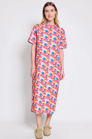 Robe de maternidade em algodão biológico - Creme