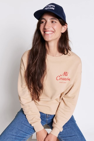 Sweat em algodão biológico - Creme