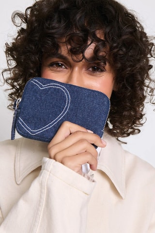 Porta-moedas de ganga - Azul
