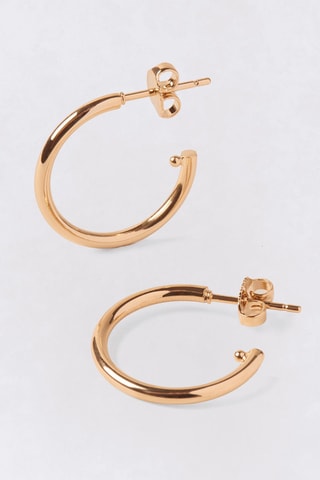 Argolas - Banhado a ouro amarelo