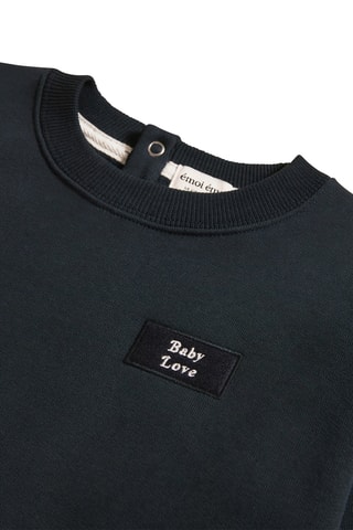 Sweat em algodão biológico - Cinzento-escuro