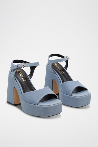 Sandales à talons - Bleu