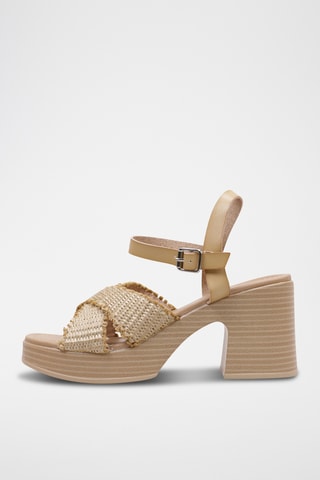 Sandales à talons - Beige