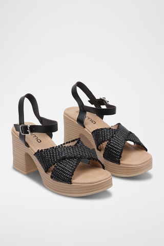Sandales à talons - Noir