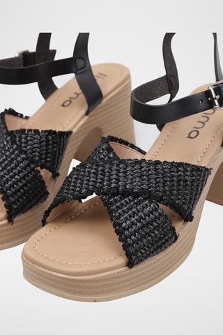 Sandales à talons - Noir