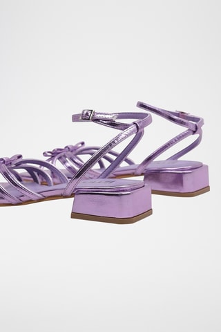 Sandales à talons vernies - Violet