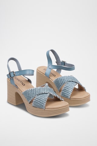 Sandales à talons - Bleu