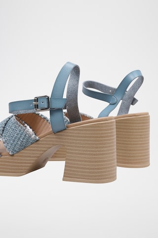 Sandales à talons - Bleu